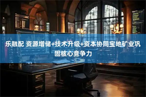 乐融配 资源增储+技术升级+资本协同宝地矿业巩固核心竞争力